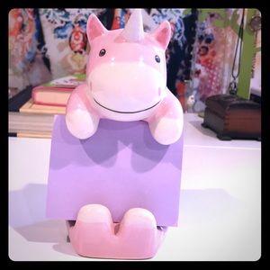 Unicorn sticky note holder
